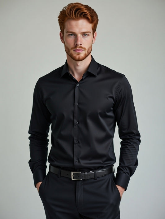 Camisa Masculina Manga Longa   Social Modishc