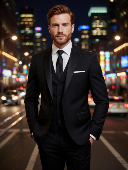 Blazer +Colete +Calça Masculino Slim LuxMen Premium Sharp