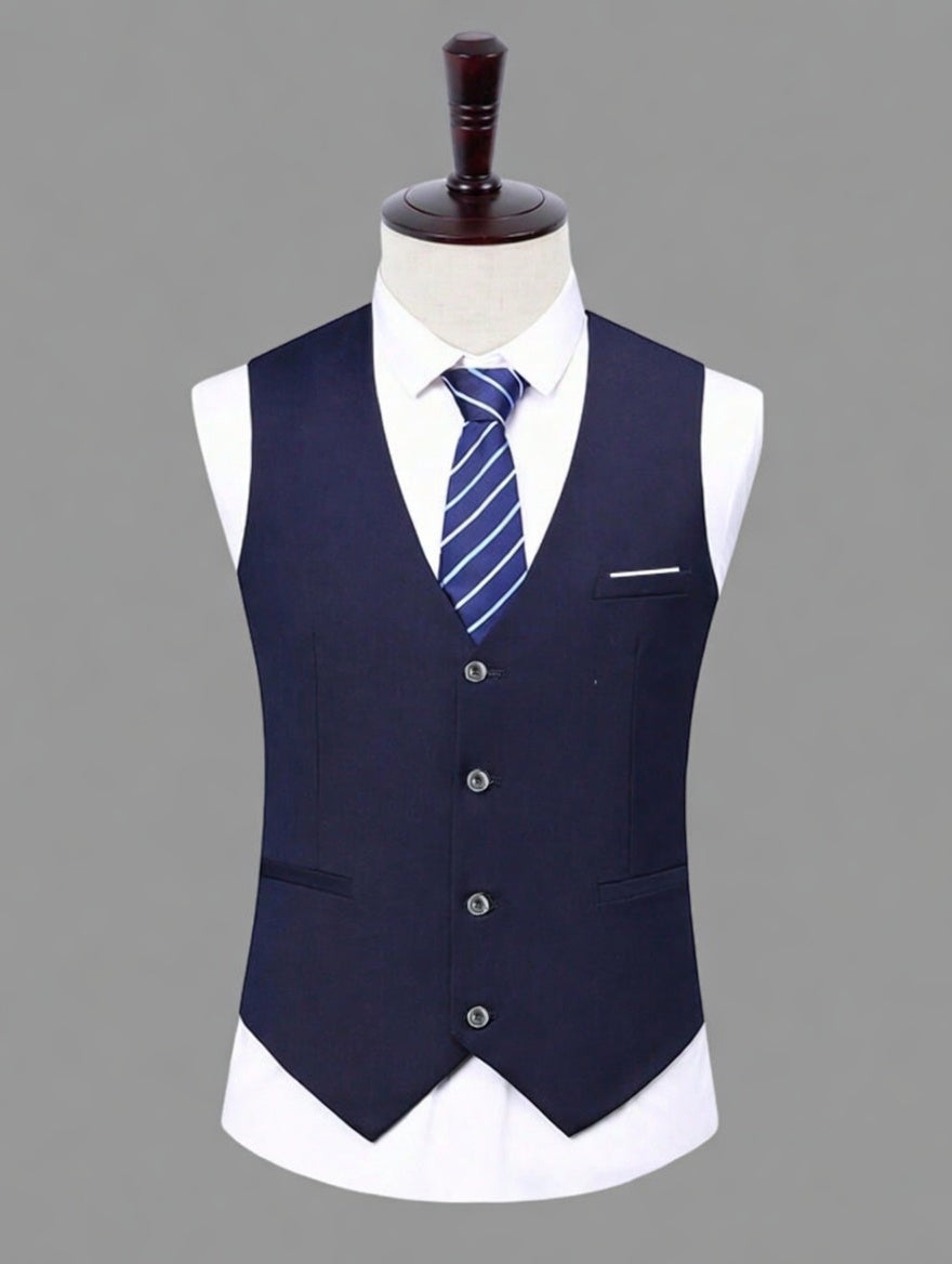 Blazer +Colete +Calça Masculino Slim LuxMen Premium Sharp