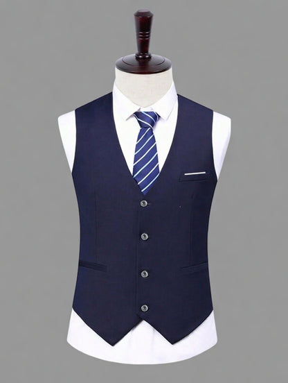 Blazer +Colete +Calça Masculino Slim LuxMen Premium Sharp