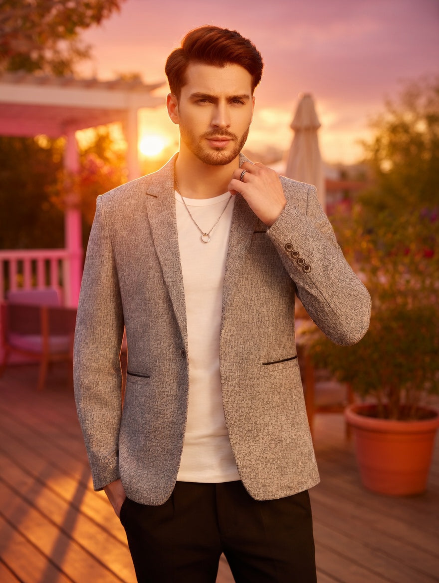 Blazer Masculino LuxMen Elegance Fit Core