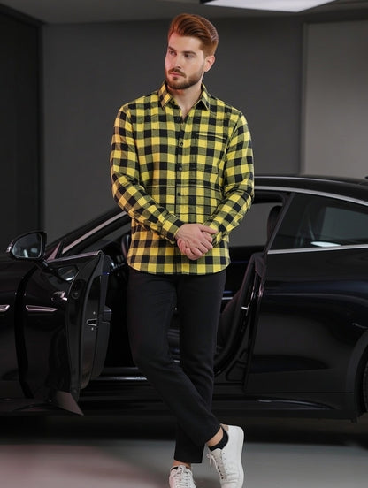 Camisa Masculina  social Xadrez Eco Men