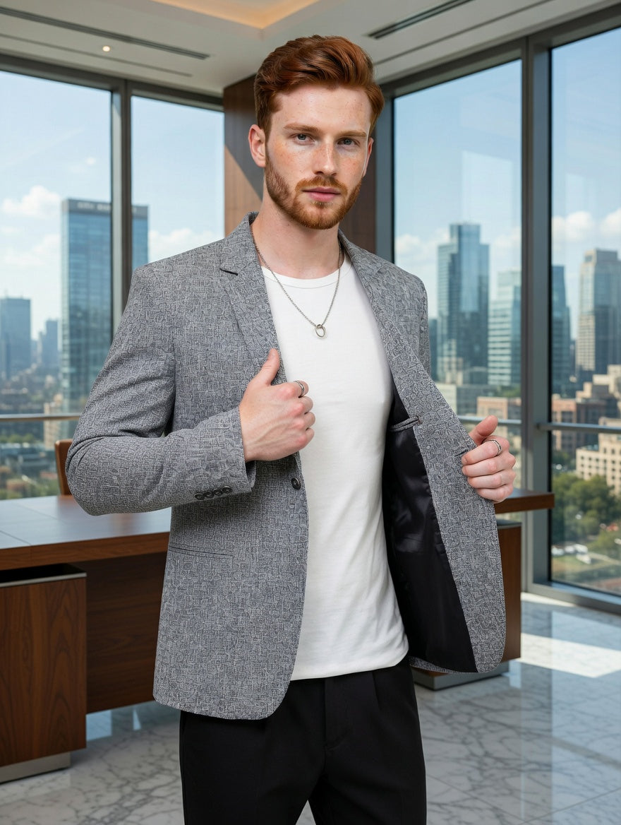 Blazer Masculino LuxMen Elegance Fit Core