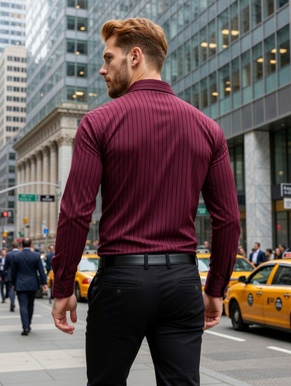 Camisa Casual Elite Masculina Slim Fit LuxMen